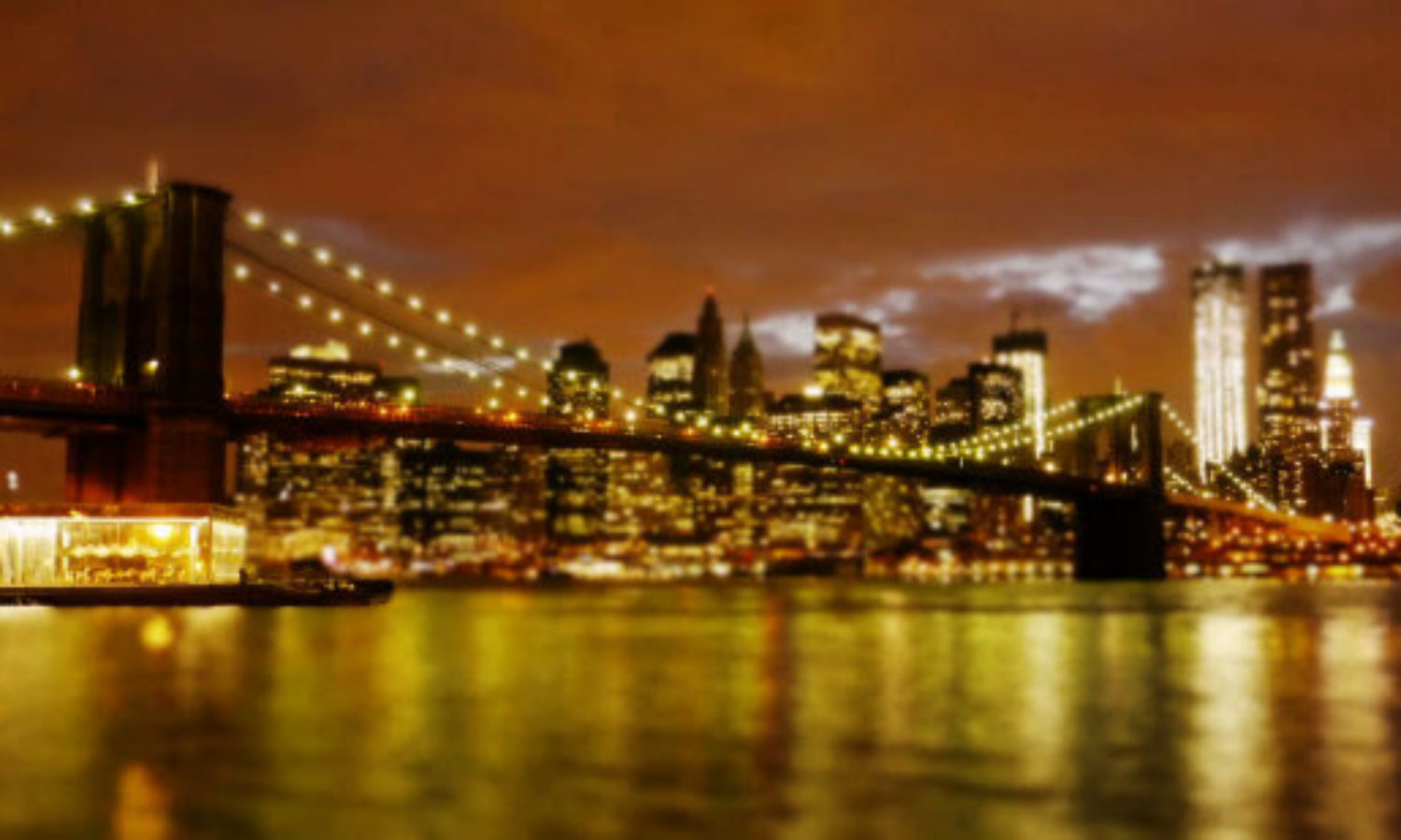 Skyline New York in tilt shift video